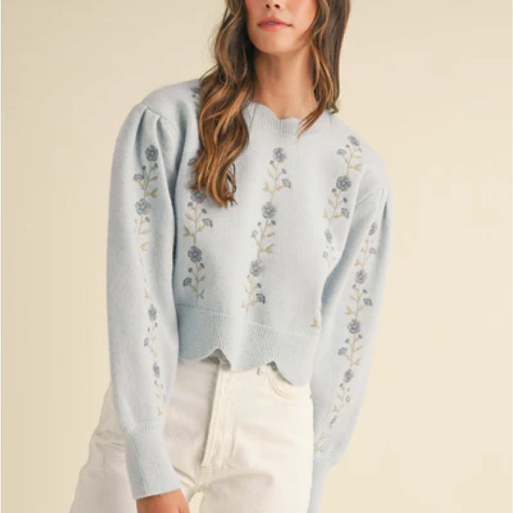 Mable/Anthropologie Meryl Scalloped Sweater